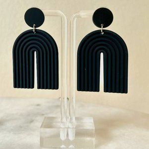 Black Over The Rainbow Earrings!